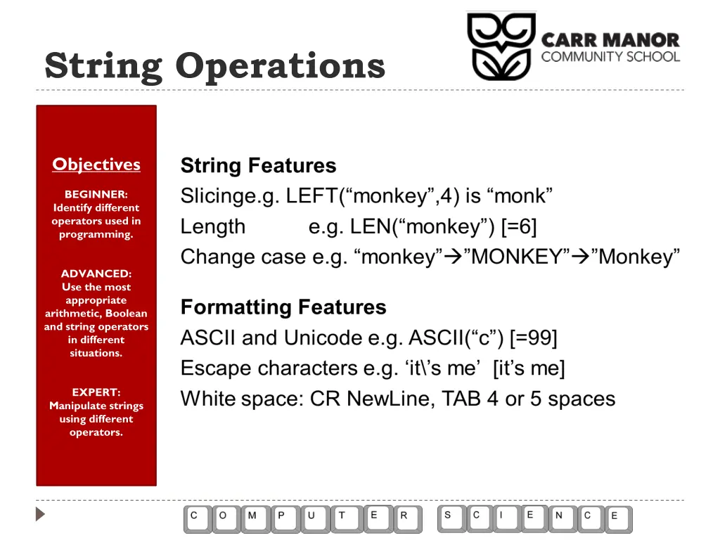 string operations