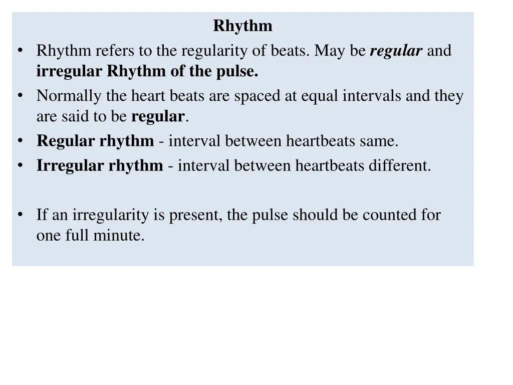 rhythm
