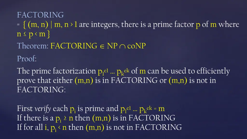 factoring m n m n 1 are integers there is a prime