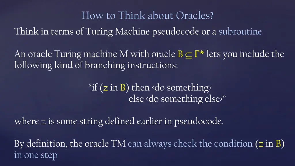 how to think about oracles
