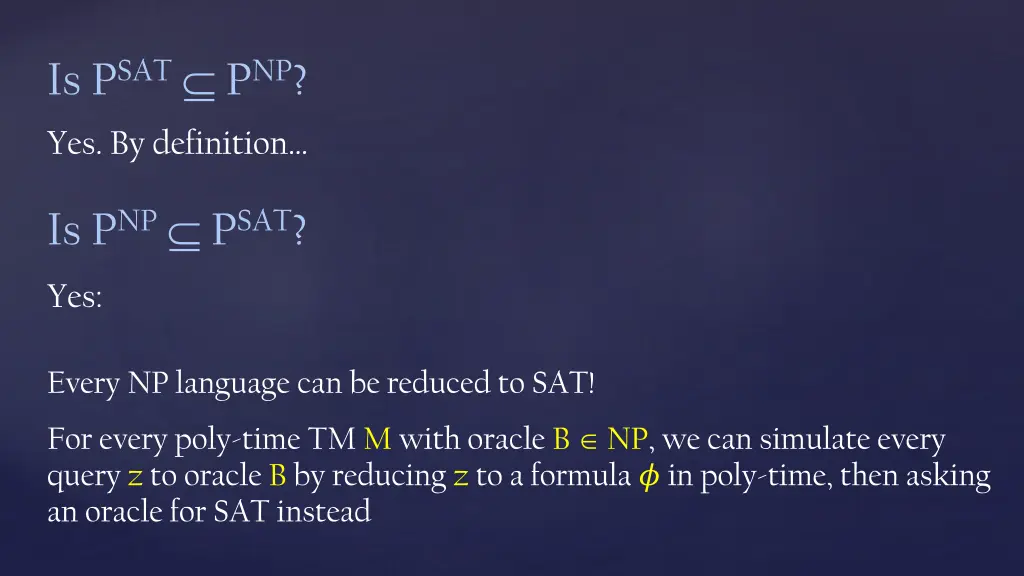 is p sat p np