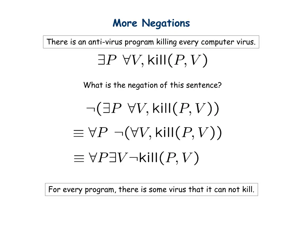 more negations