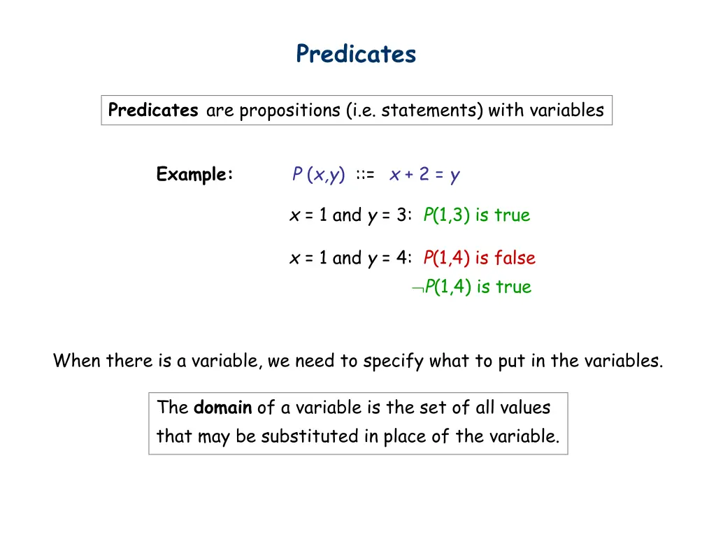 predicates