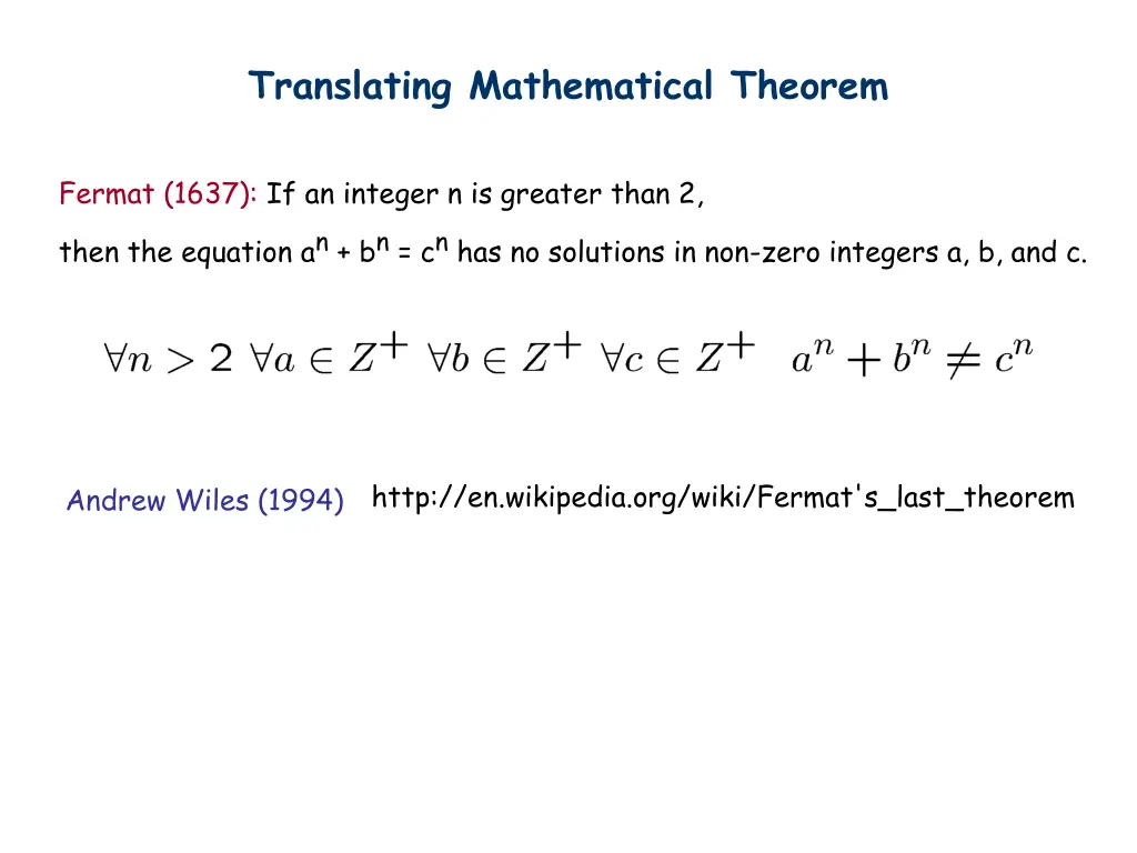 translating mathematical theorem
