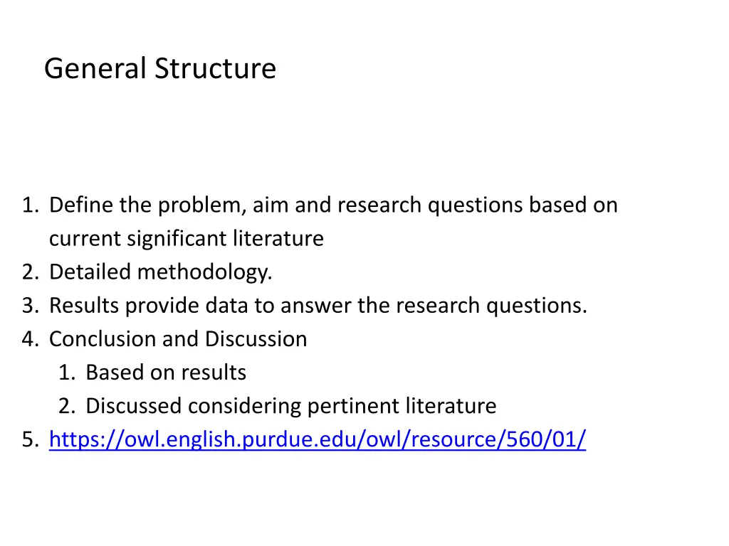 general structure