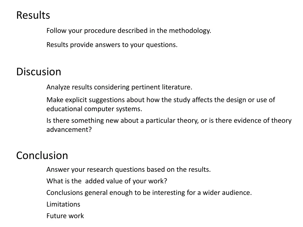 results