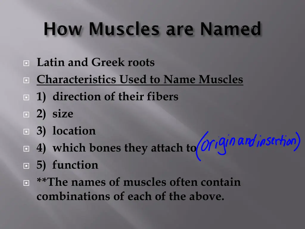 latin and greek roots characteristics used