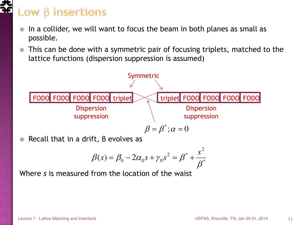 low insertions