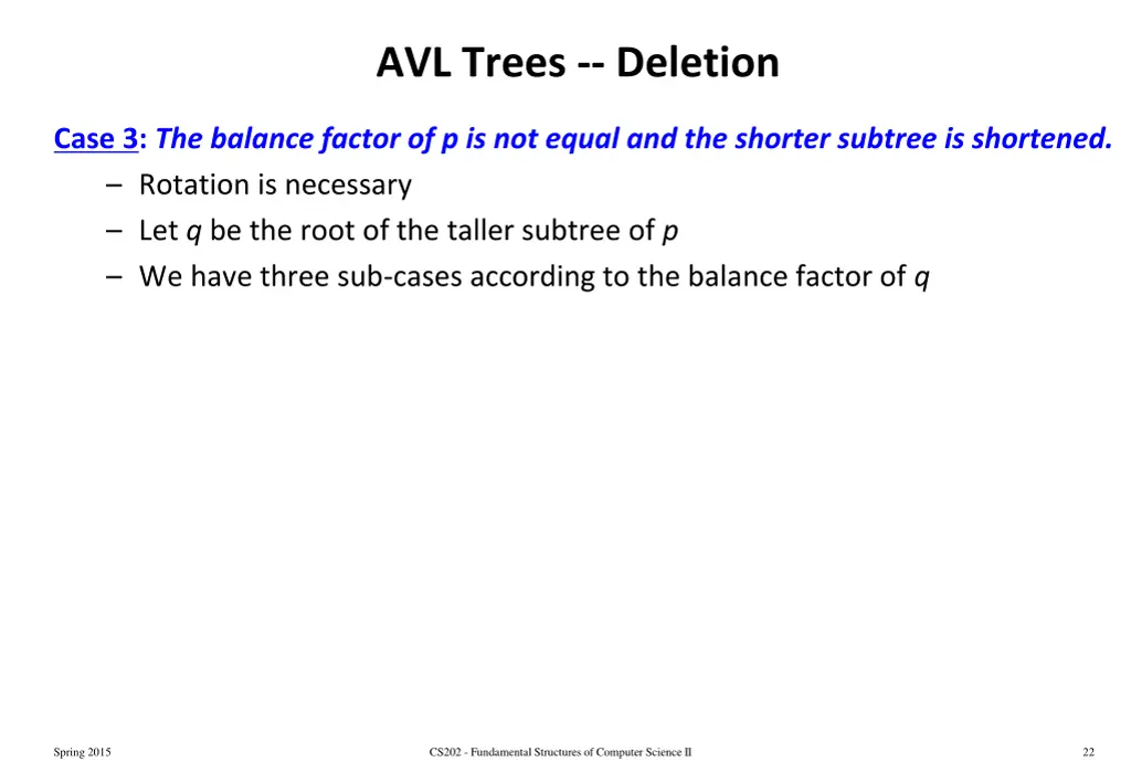 avl trees deletion 5