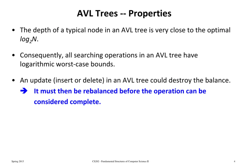 avl trees properties
