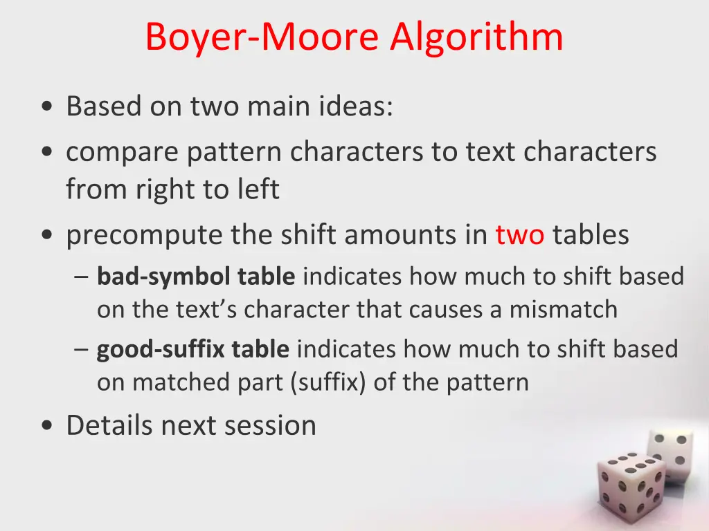 boyer moore algorithm
