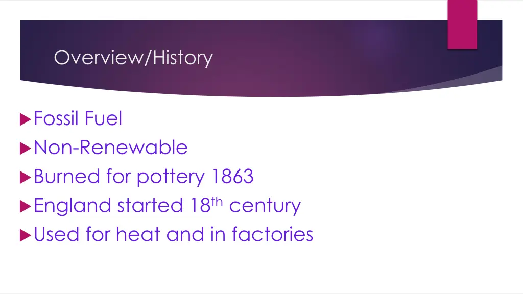 overview history