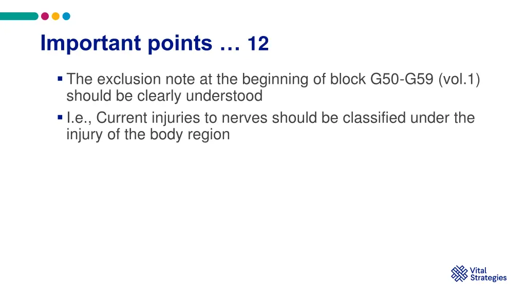 important points 12 1