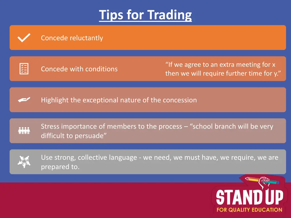 tips for trading