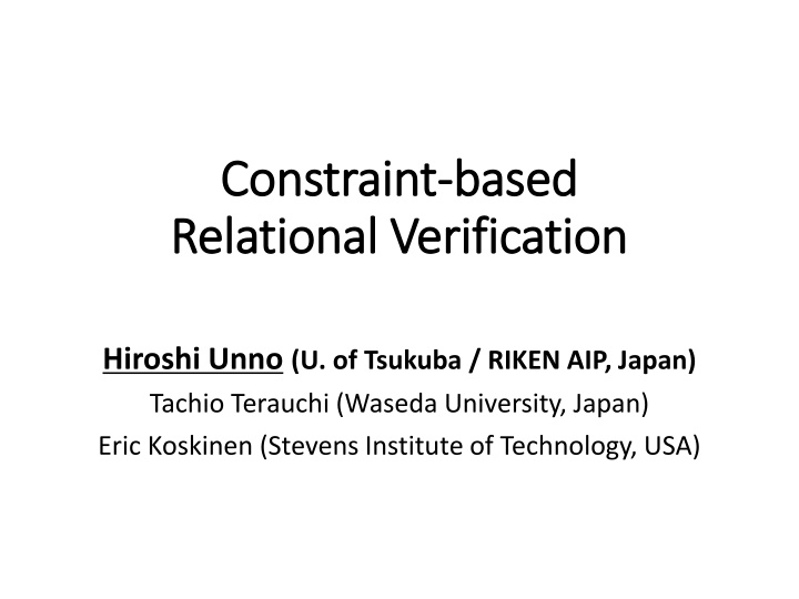 constraint constraint based relational