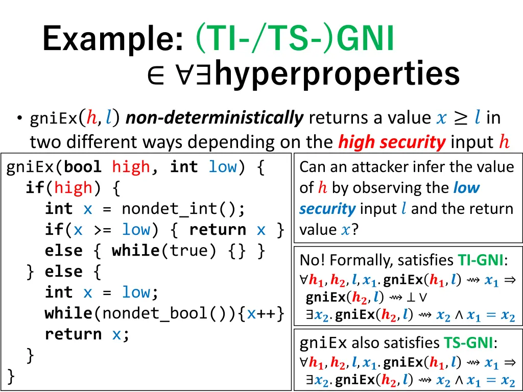 example ti ts gni hyperproperties