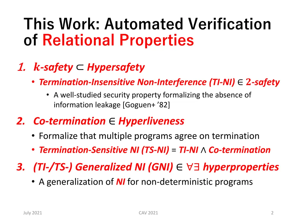 this work automated verification of relational