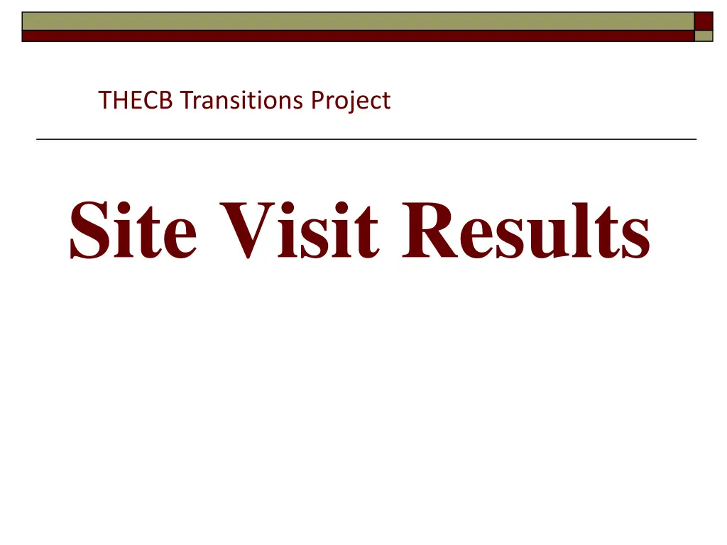 thecb transitions project 2