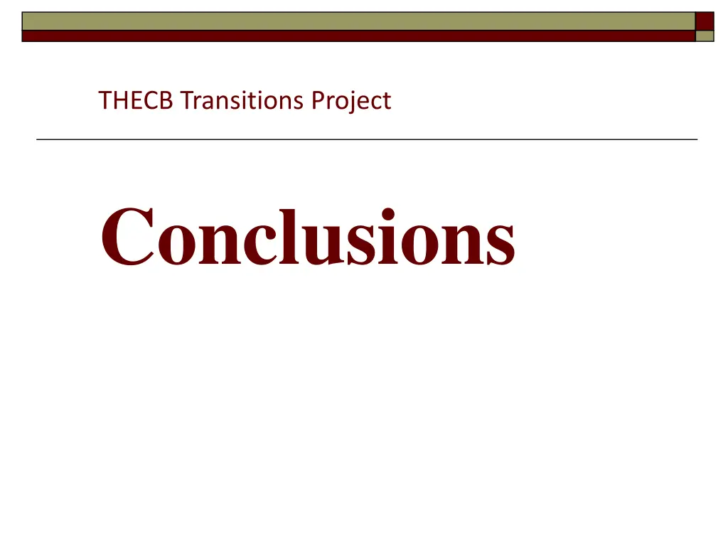thecb transitions project 3