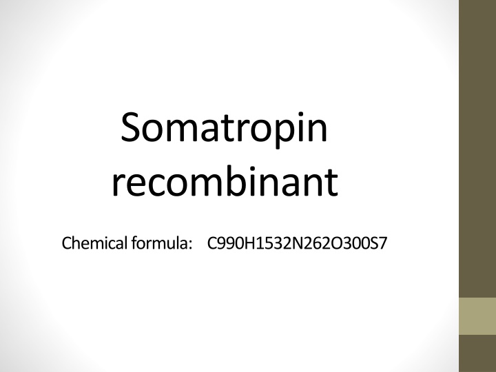 somatropin recombinant