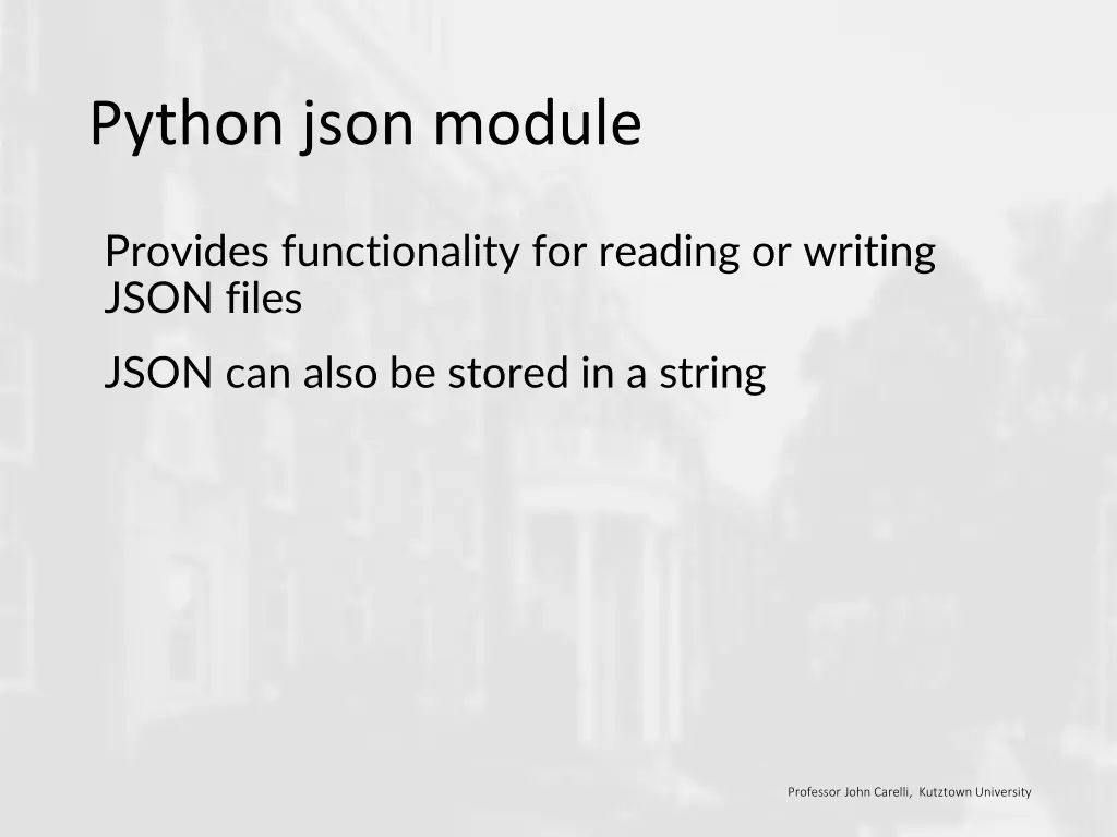 python json module