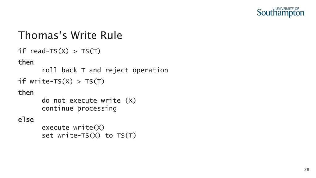 thomas s write rule 1