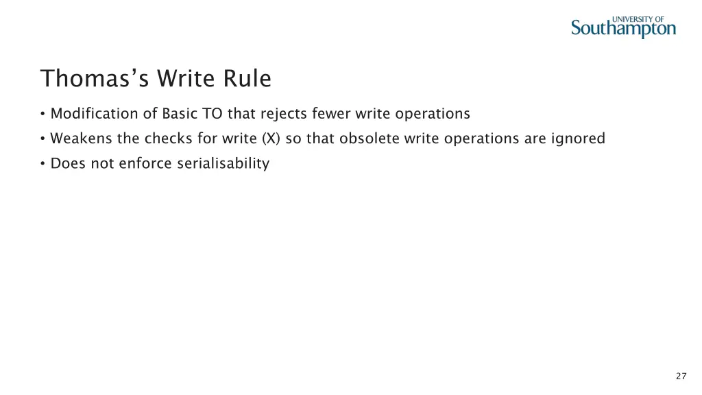 thomas s write rule