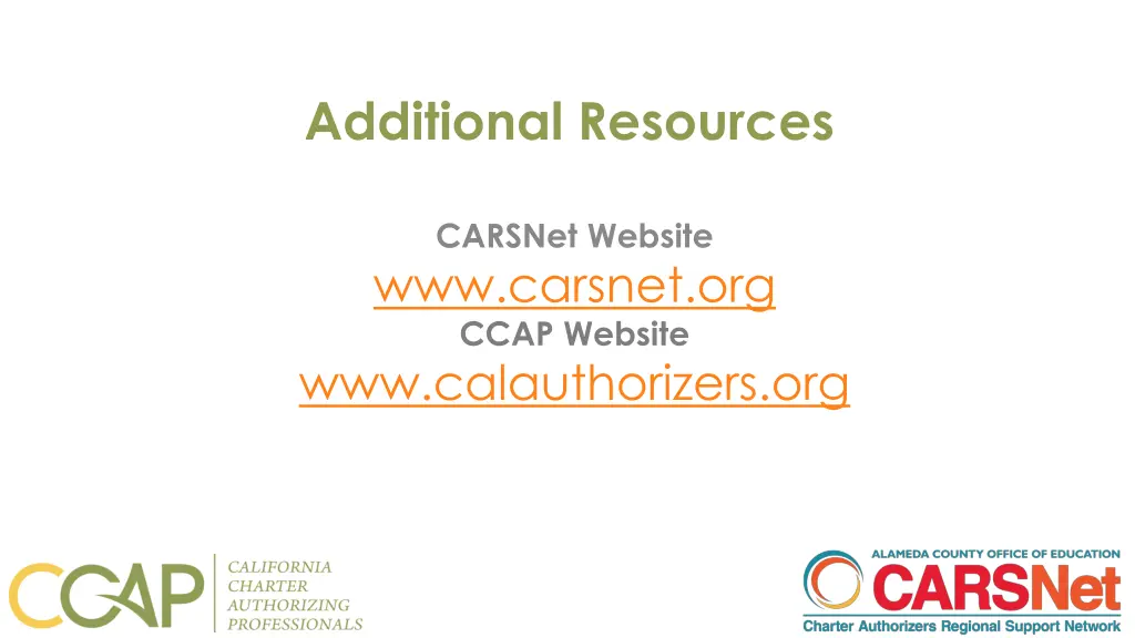 additional resources