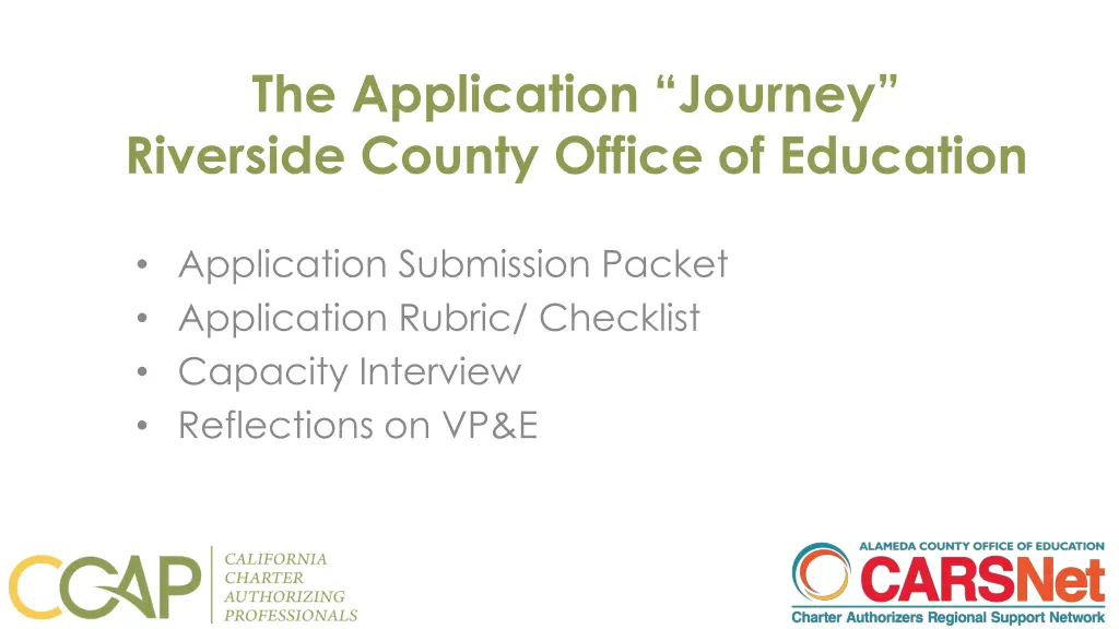 the application journey riverside county office