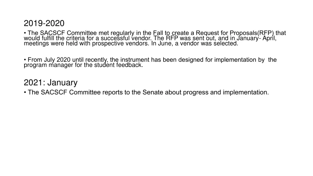 2019 2020 the sacscf committee met regularly