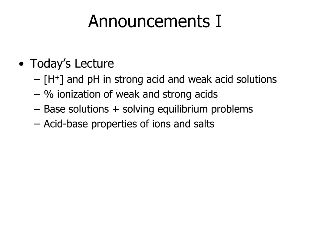 announcements i 1