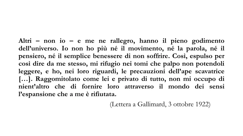 altri non io e me ne rallegro hanno il pieno