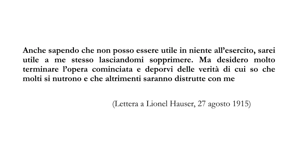 anche sapendo che non posso essere utile