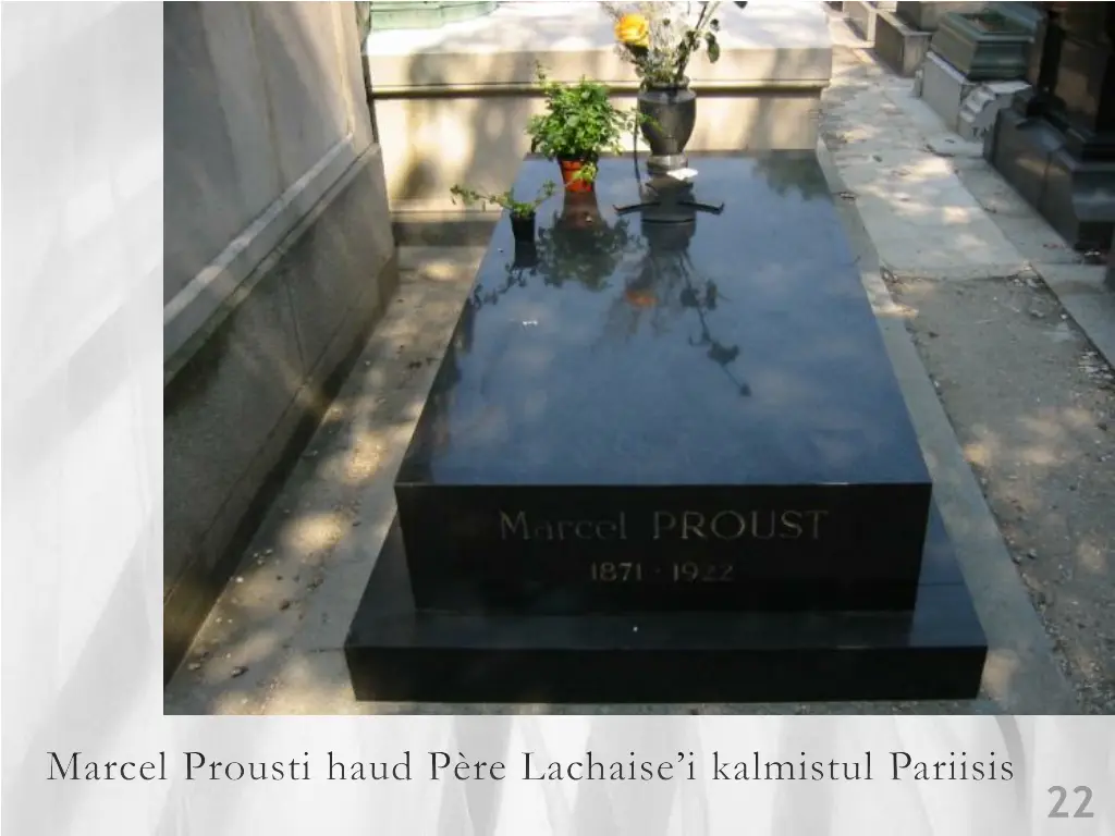 marcel prousti haud p re lachaise i kalmistul
