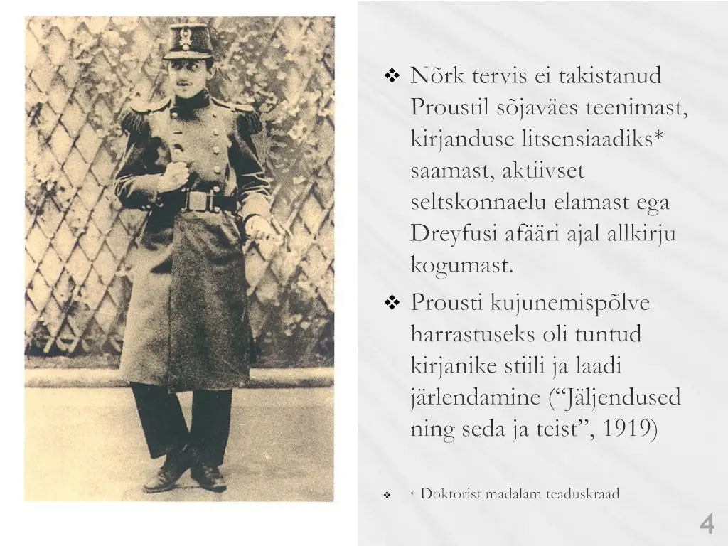 n rk tervis ei takistanud proustil