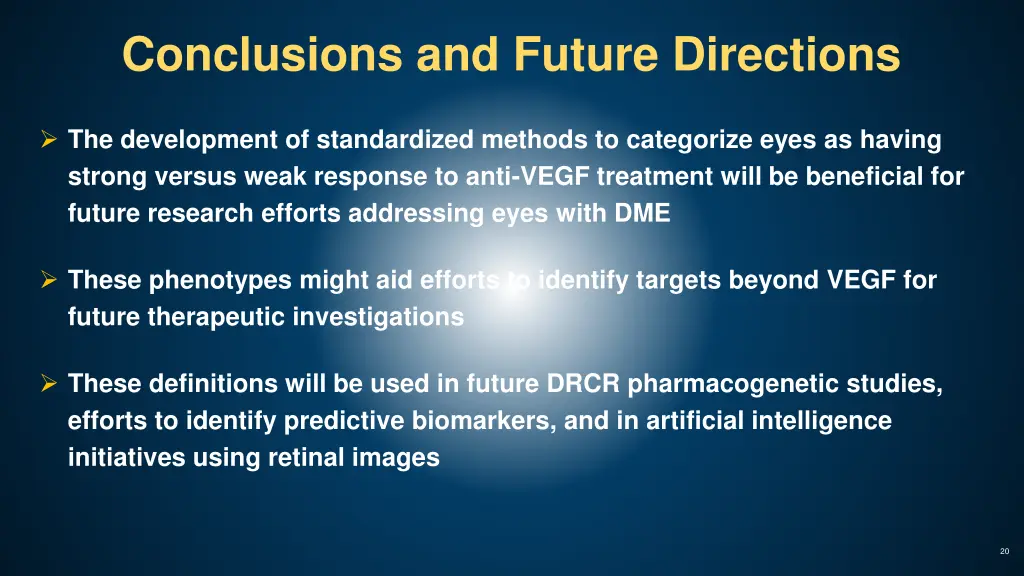 conclusions and future directions