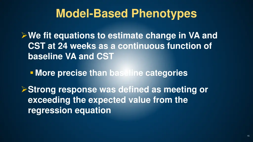 model based phenotypes