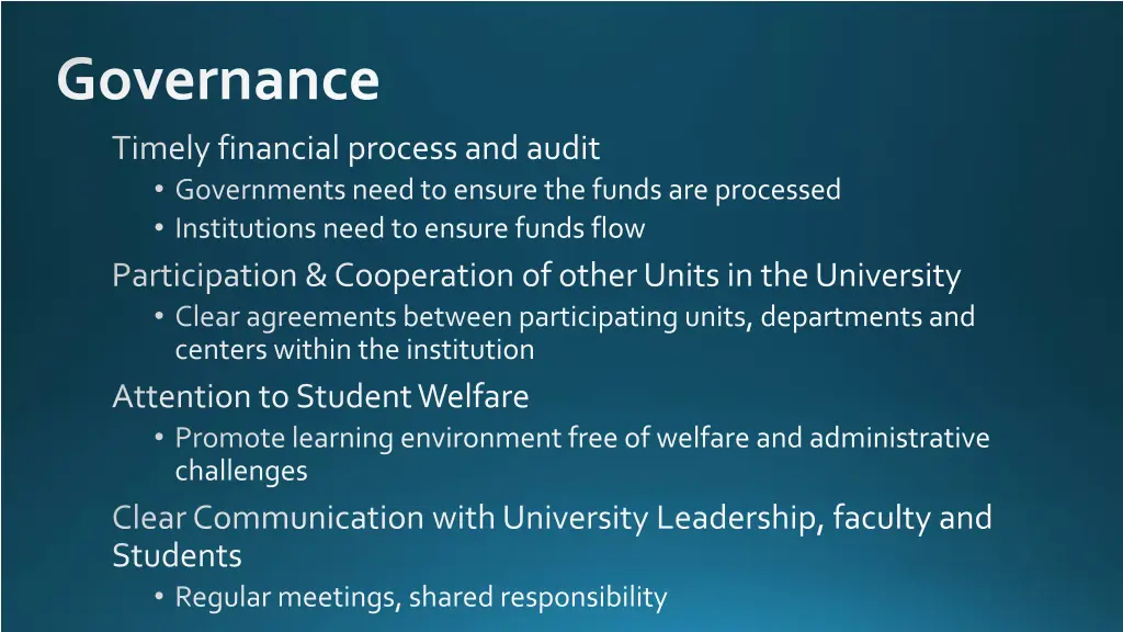 governance 2