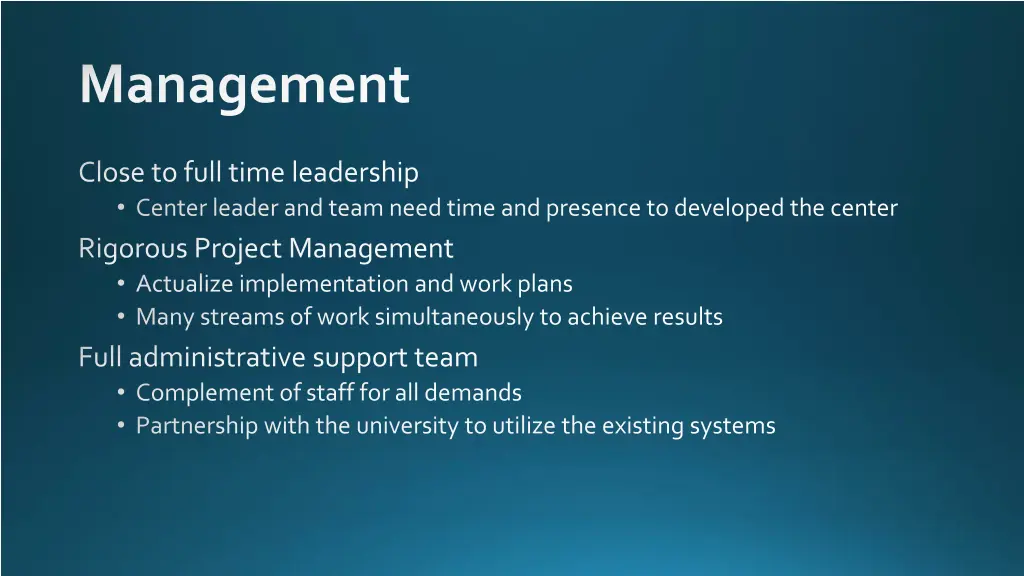 management