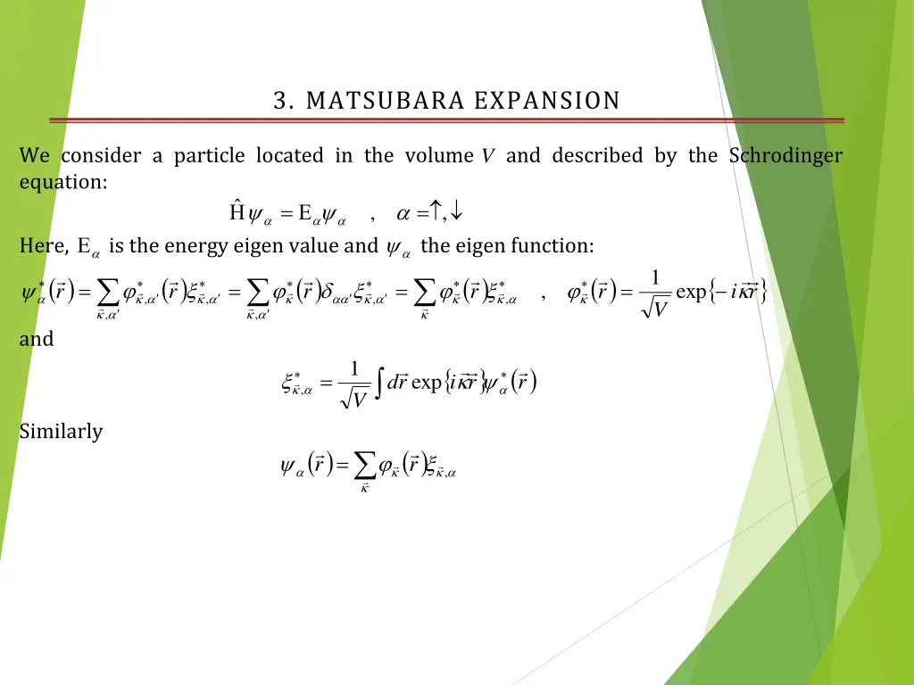 3 matsubara expansion