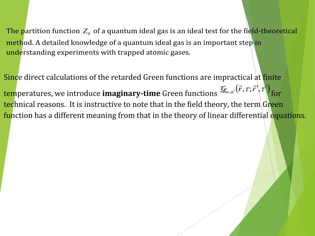 the partition function method a detailed