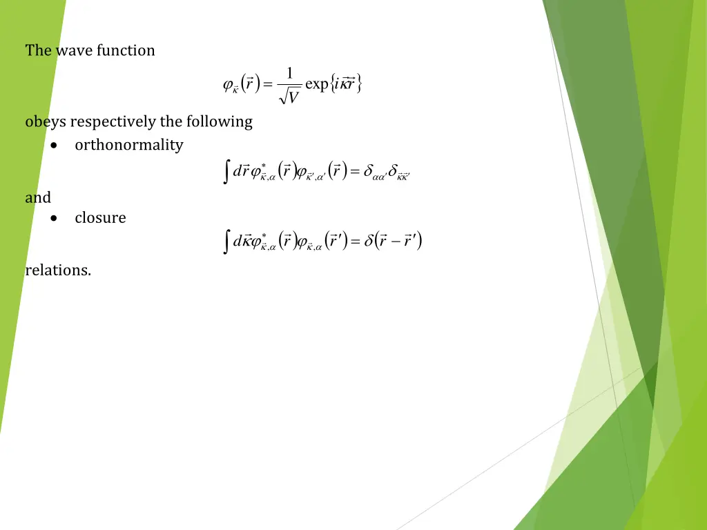 the wave function