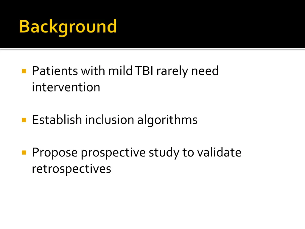 patients with mild tbi rarely need intervention
