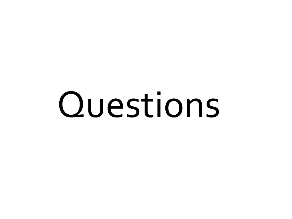 questions