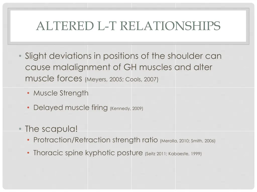 altered l t relationships