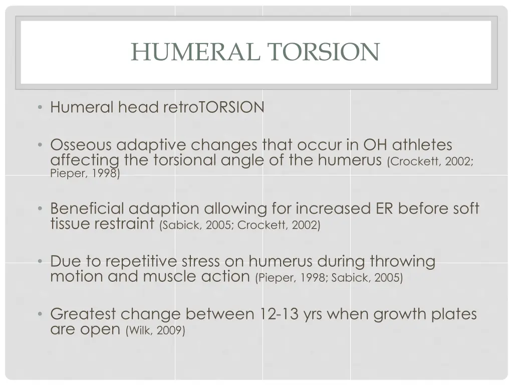 humeral torsion 1