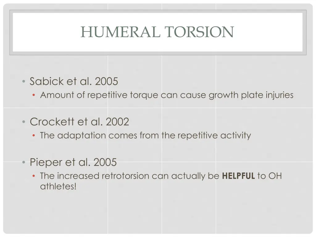 humeral torsion 2