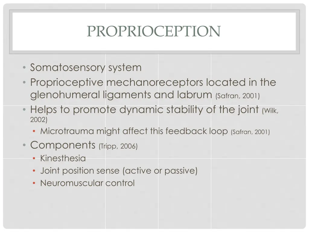 proprioception 1