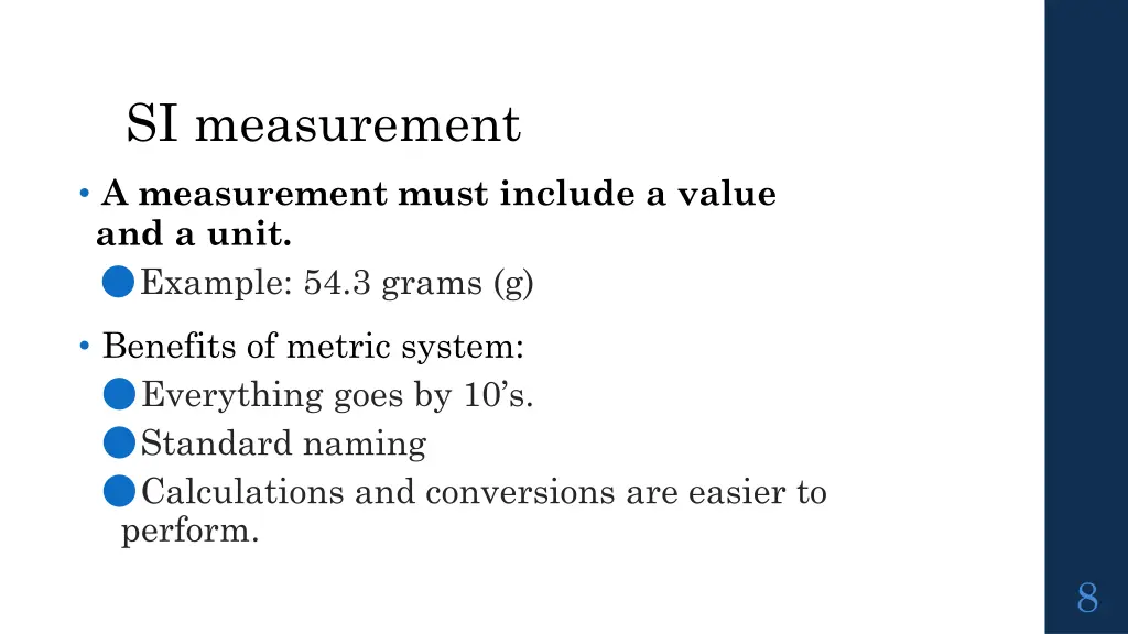 si measurement