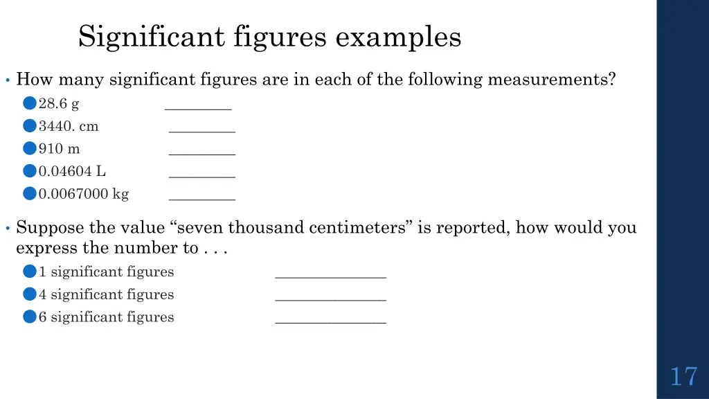 significant figures examples